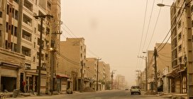 گرد و خاک شدید در اهواز/ تصاویر