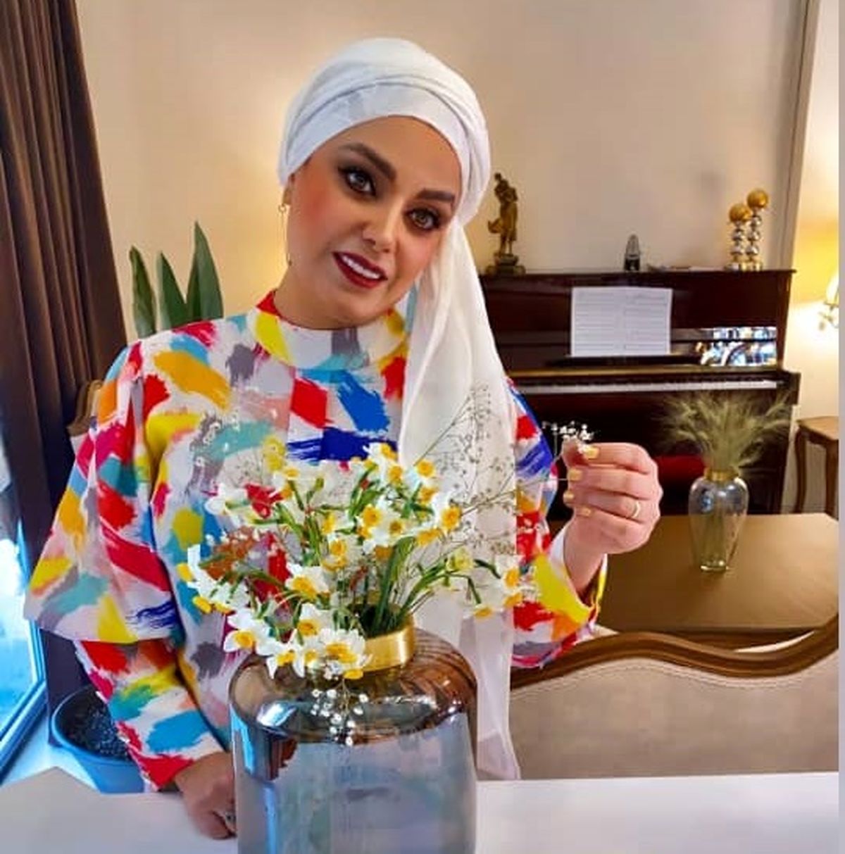 صبا راد با حال نزار در خانه اش عکس منتشر کرد!
