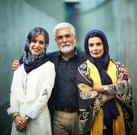 چهره میکاپ شده عاطفه رضوی با تیپ مشکی + عکس