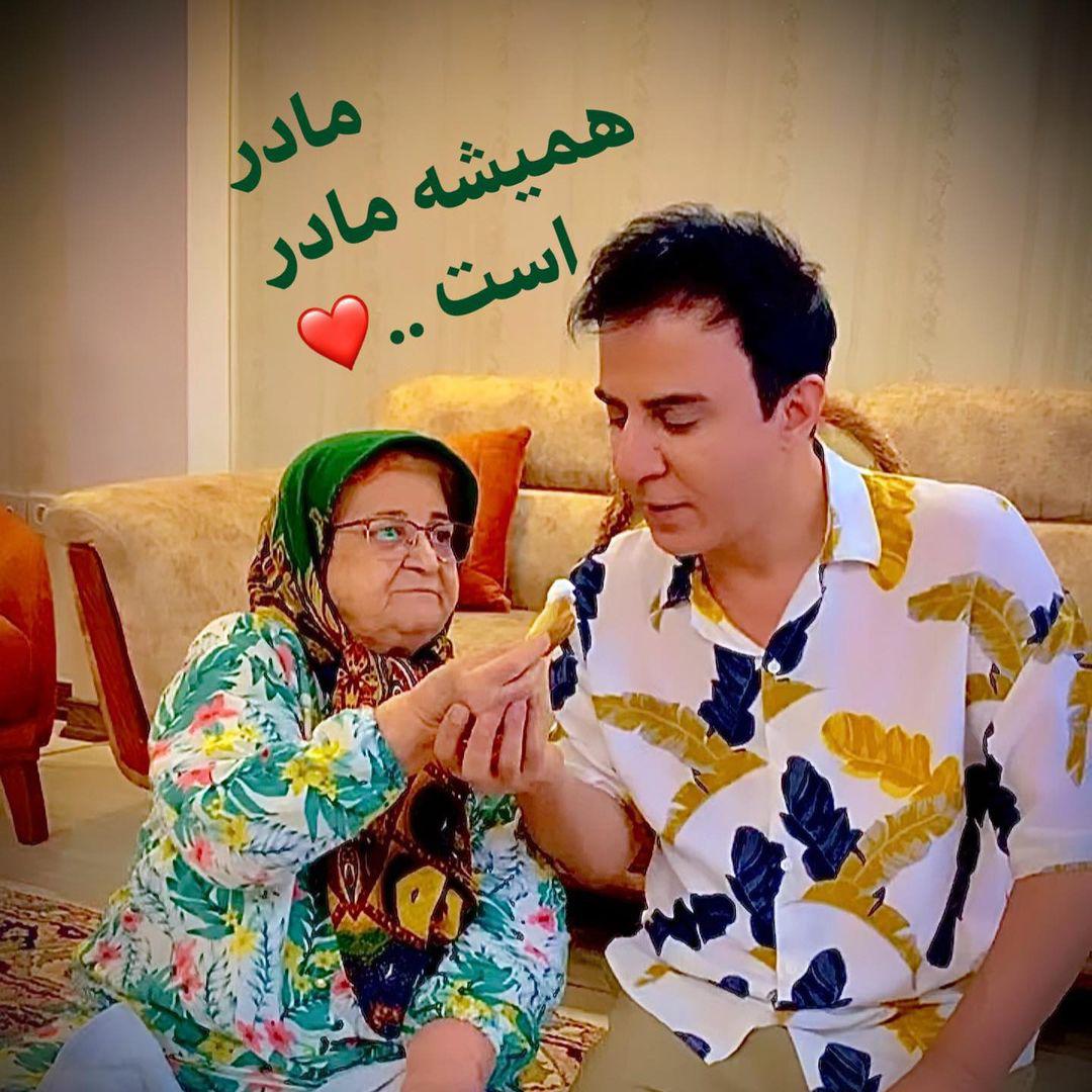 استایل خاص عمو پورنگ با تیپ صورتی + عکس استایل خاص عمو پورنگ با تیپ صورتی + عکس