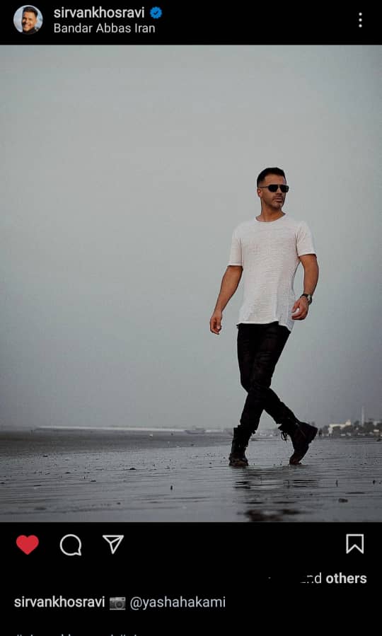 استایل خاص سیروان خسروی کنار دریا + عکس