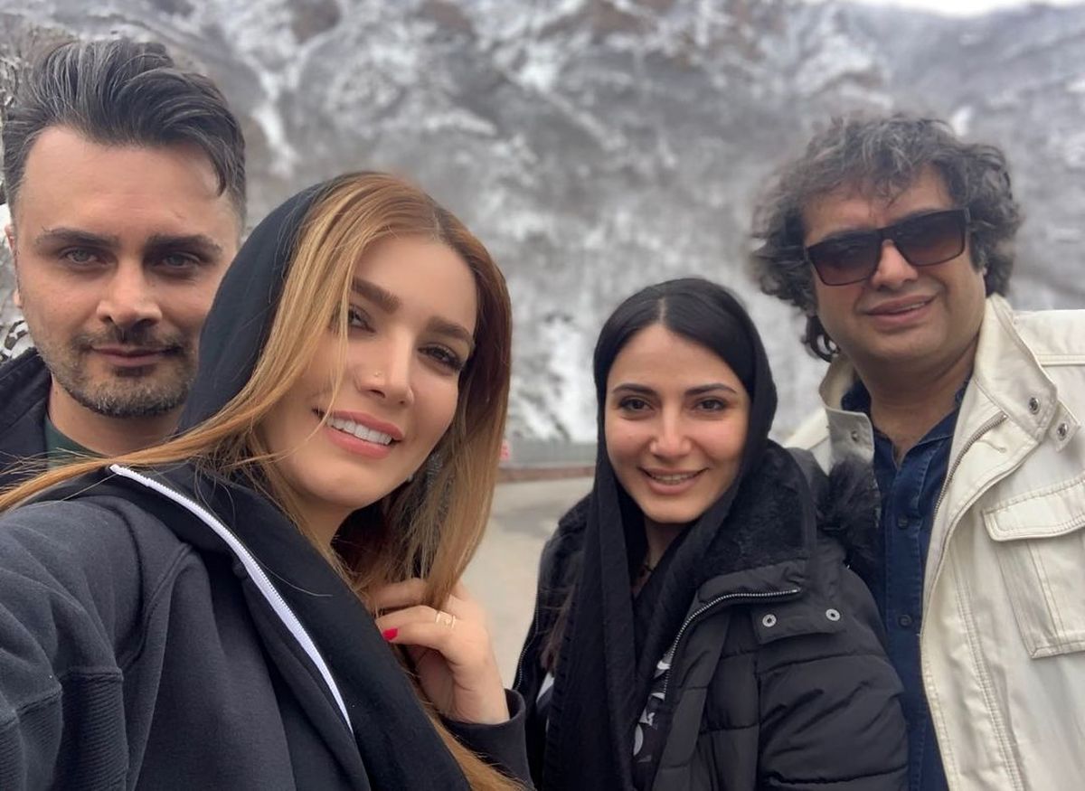 استایلهای خاص متین ستوده در کنار آرایشگرش + عکس استایلهای خاص متین ستوده در کنار آرایشگرش + عکس