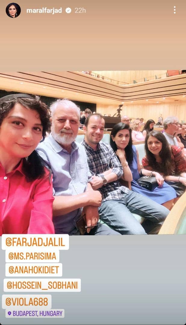 تیپ سفید مارال فرجاد در برجهای بوداپست + عکس تیپ سفید مارال فرجاد در برجهای بوداپست + عکس