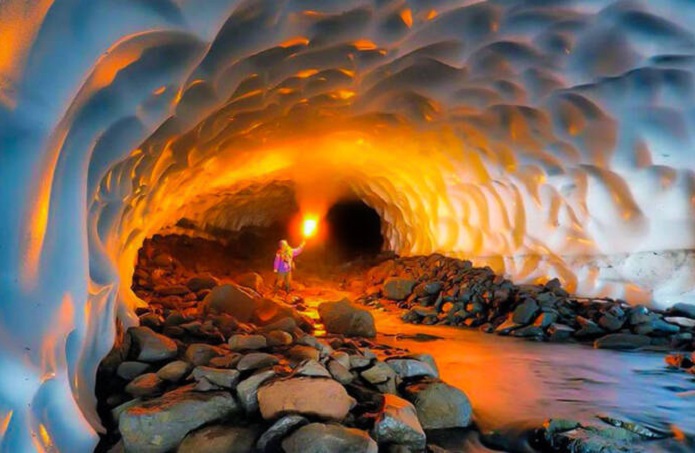 معرفی تونل برفی روستای لالان
