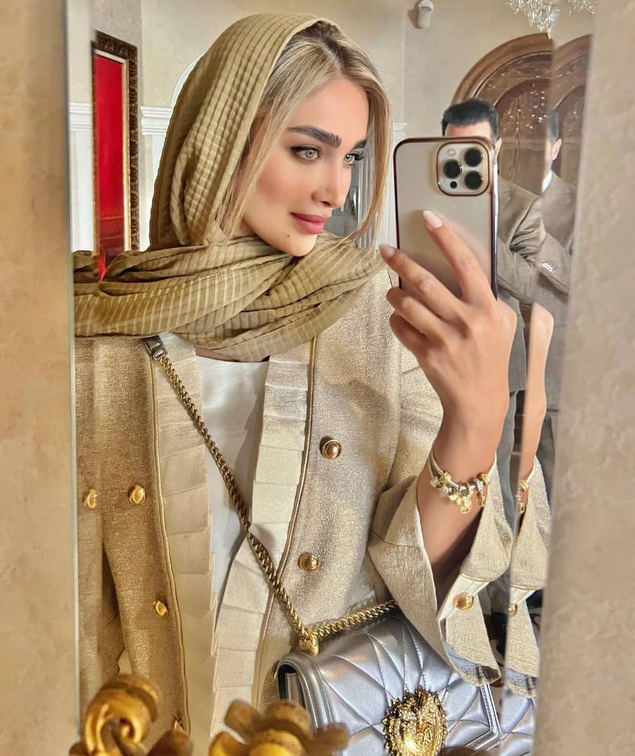 استایل آناشید حسینی در شب عروشی اش + عکس استایل آناشید حسینی در شب عروشی اش + عکس
