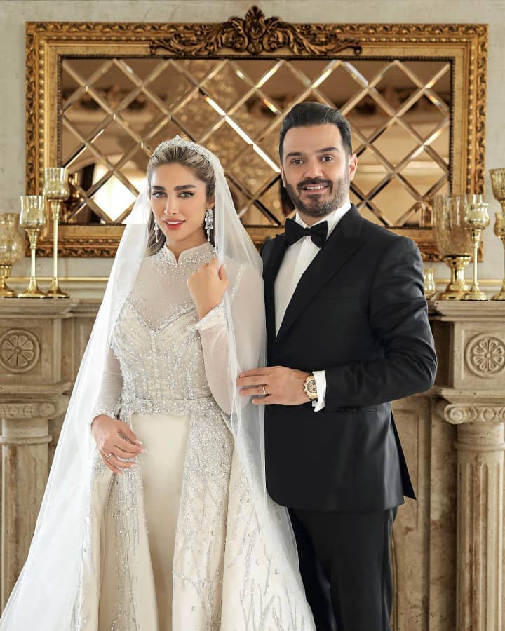 استایل آناشید حسینی در شب عروشی اش + عکس استایل آناشید حسینی در شب عروشی اش + عکس