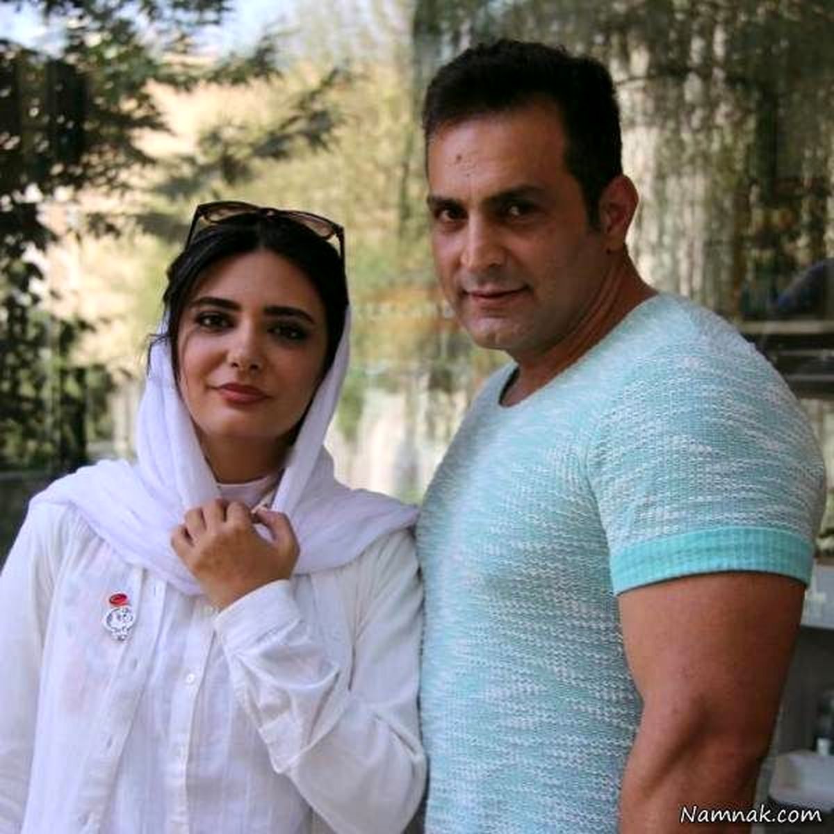 خنده جذاب لیندا کیانی با موهای بنفشش + عکس خنده جذاب لیندا کیانی با موهای بنفشش + عکس