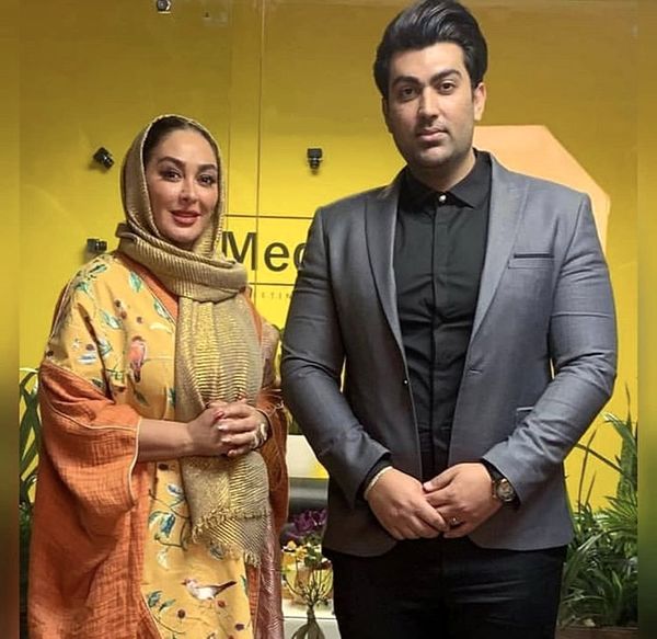 ست شال و رژ قرمز الهام حمیدی + عکس ست شال و رژ قرمز الهام حمیدی + عکس