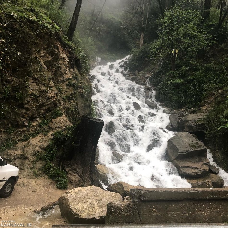 جاذبههای آبشار آب پری استان مازندران جاذبههای آبشار آب پری استان مازندران