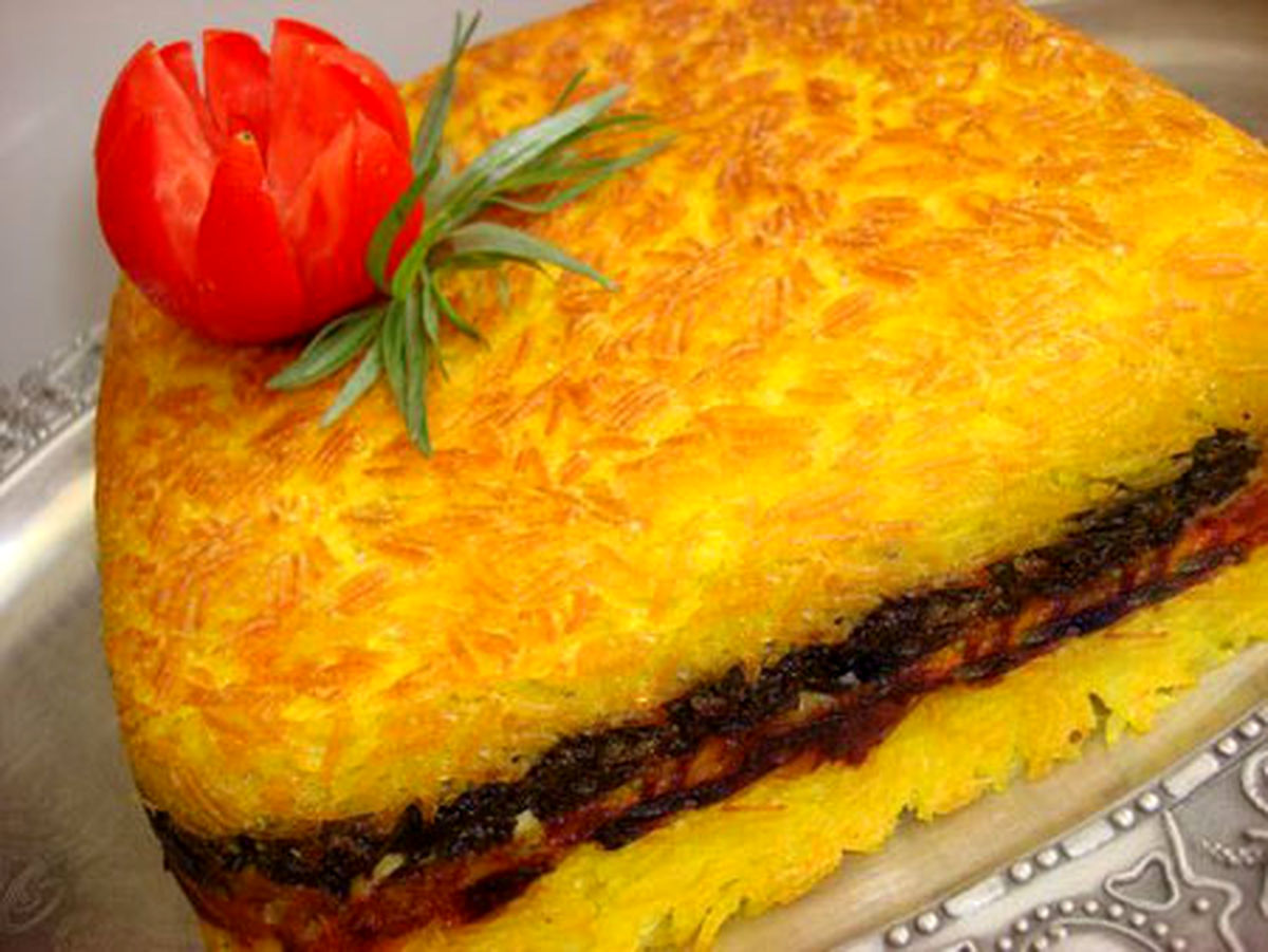 طرز تهیه ته چین گوشت و بادمجان