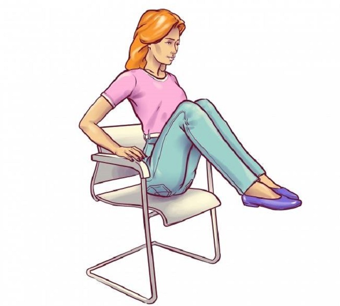 سوزاندن چربی های شکم و پهلو ، پشت میز کار