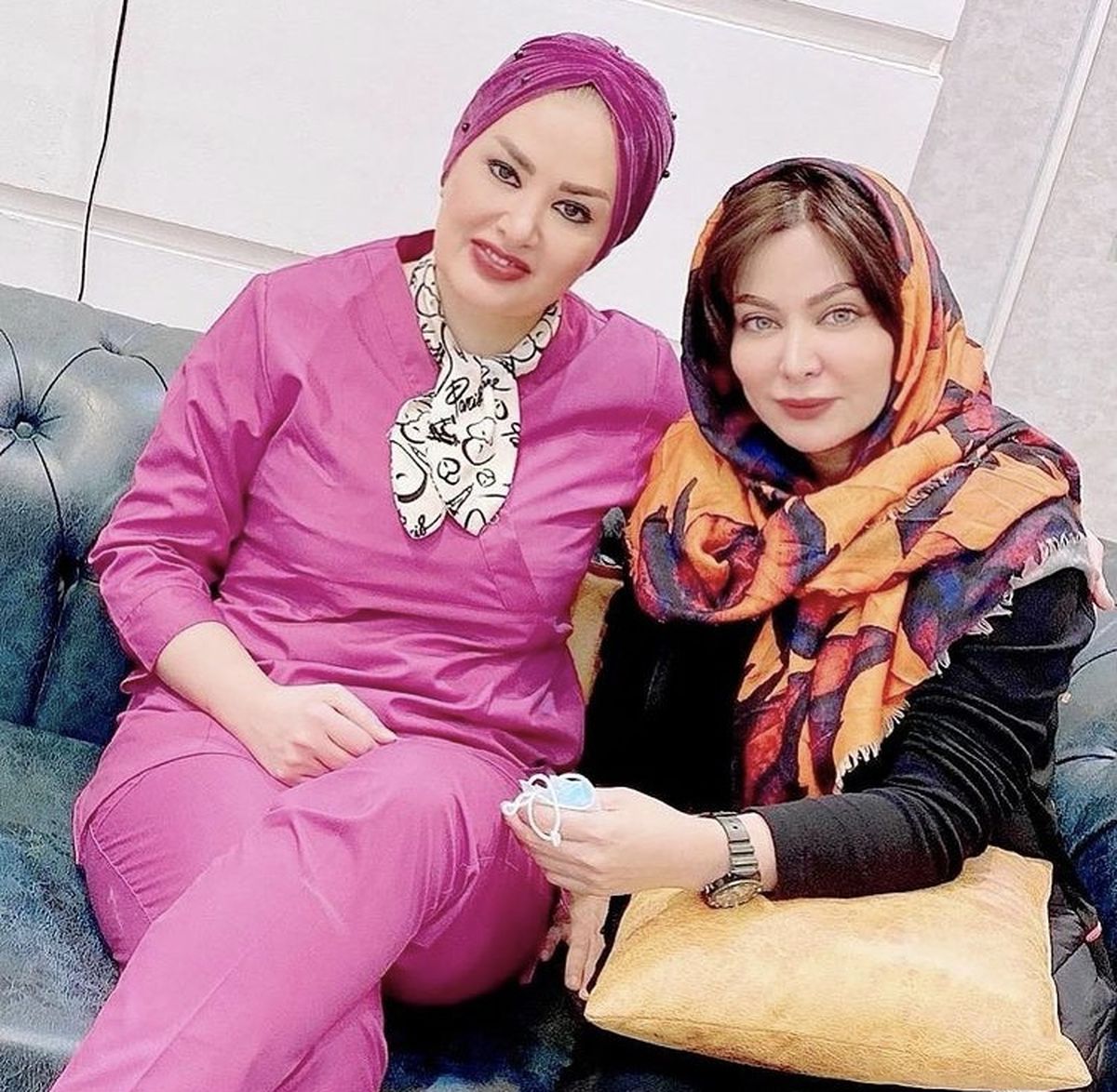 تصویر جنجالی فقیهه سلطانی از دماغ مهران رجبی! +عکس تصویر جنجالی فقیهه سلطانی از دماغ مهران رجبی! +عکس