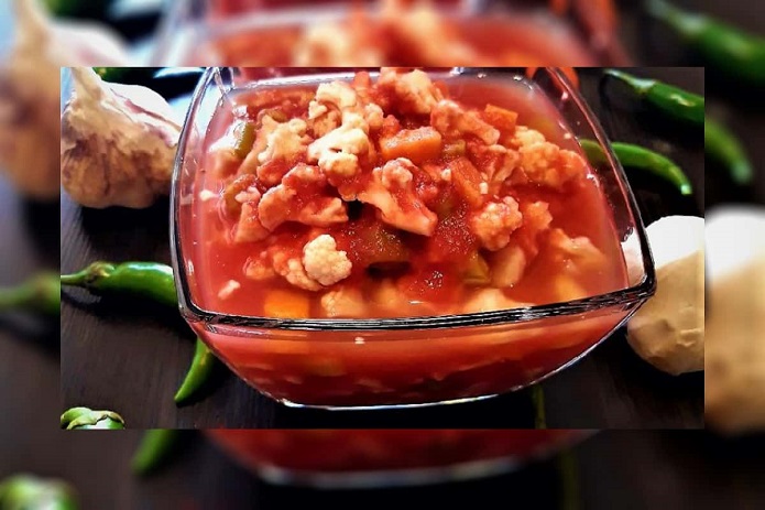 طرز تهیه ترشی بندری در منزل به سبک بازاری