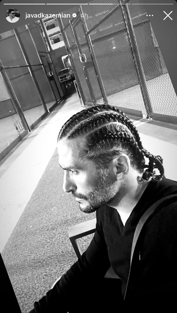 عکس/استایل خاص جواد کاظمیان با موهای بافتهشده! عکس/استایل خاص جواد کاظمیان با موهای بافتهشده!