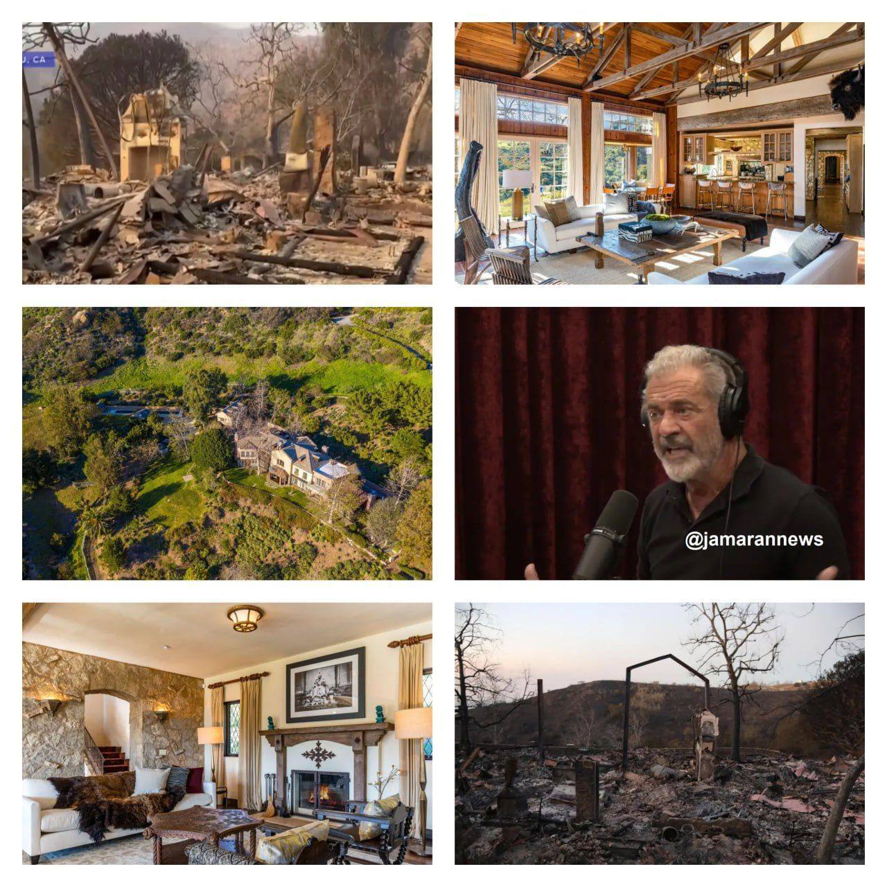 خانه مل گیبسون، بازیگر مشهور هالیوود، سوخت و کاملا خاکستر شد! خانه مل گیبسون، بازیگر مشهور هالیوود، سوخت و کاملا خاکستر شد!