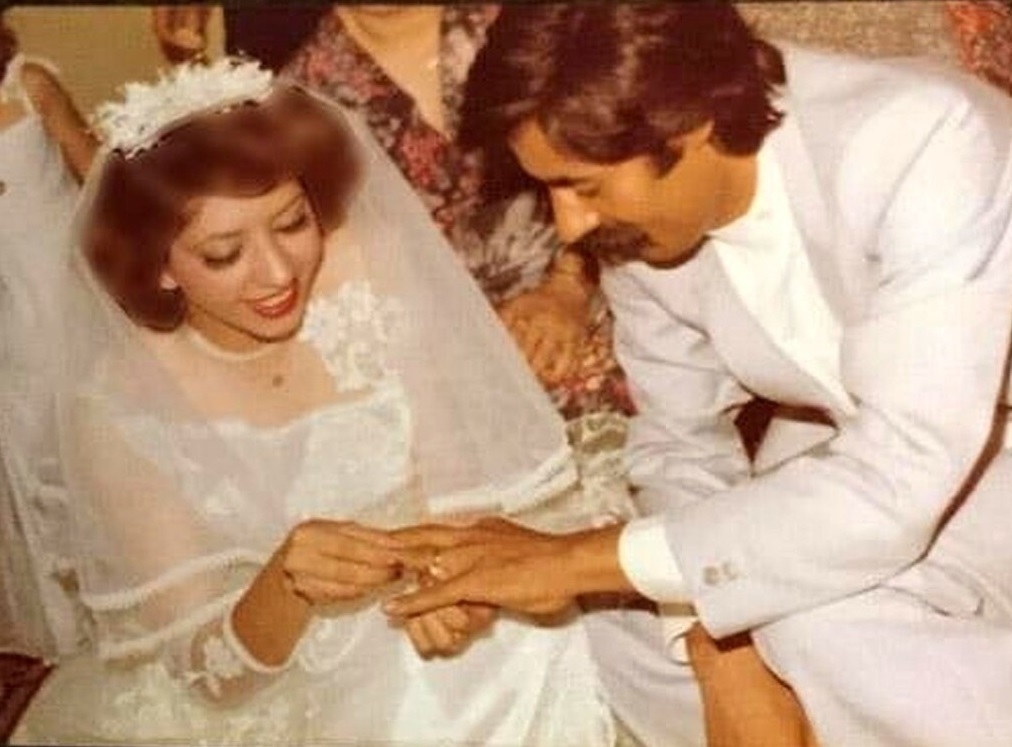 عکس زیرخاکی از مراسم ازدواج خسرو شکیبایی؛ سال ۱۳۴۸