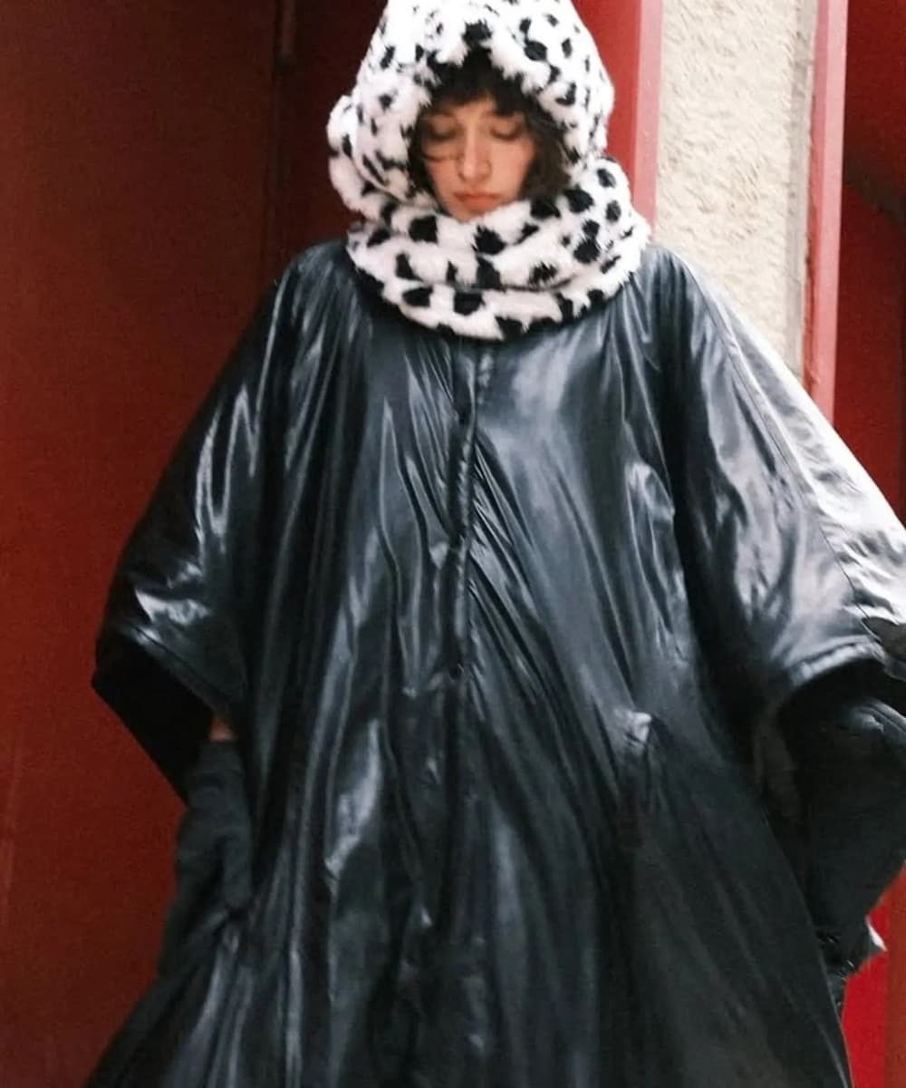 عکس/ استایل فرشته حسینی با ترکیبی از چرم و پارچه پلنگی