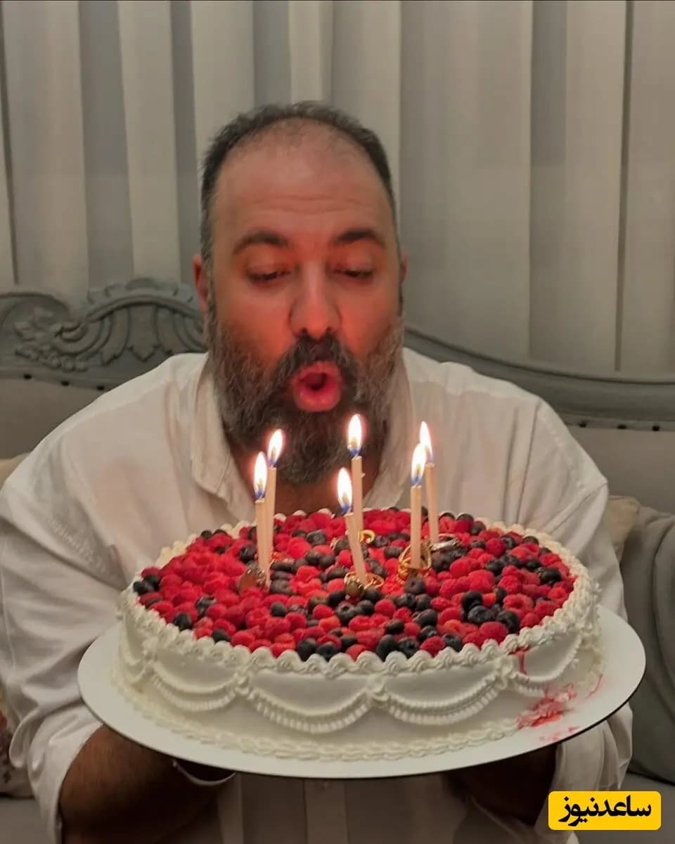 چرا روی کیک تولد علی اوجی انگشتر طلا بود؟ + عکس