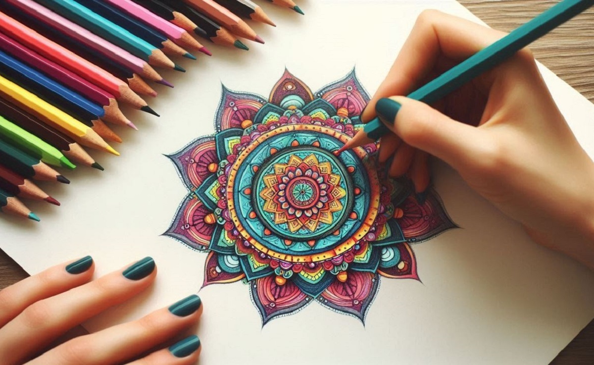 رنگآمیزی ماندالا رنگآمیزی ماندالا