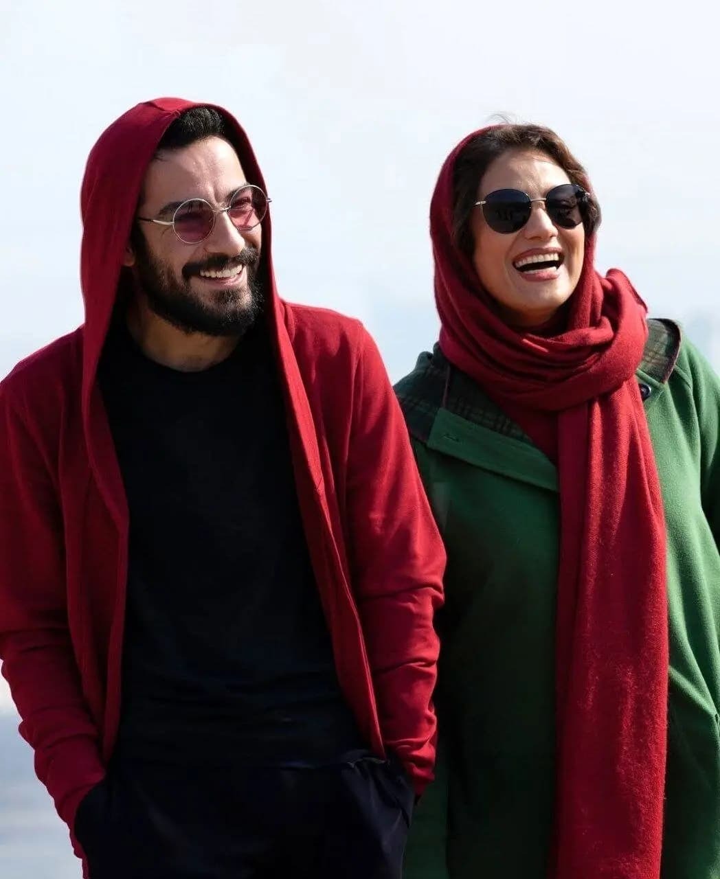 عکس/ قاب دونفره شبنم مقدمی و نویدمحمدزاده با لباس ست + عکس