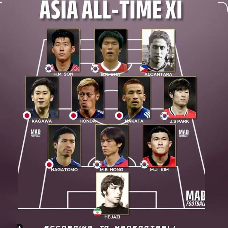ناصر حجازی در تیم بهترین های آسیا + عکس