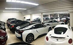 فیلم عجیب از پارکینگ خودرو‌های لوکس بشار اسد