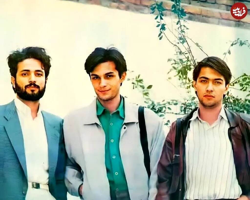 عکس زیرخاکی از پارسا پیروزفر در پشت صحنه سریال در پناه تو در سال ۷۴