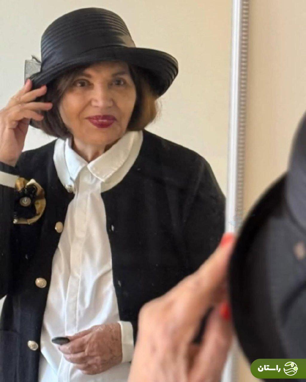 عکس/ استایل شیک سیمین غانم در آستانه ۸۱ سالگی