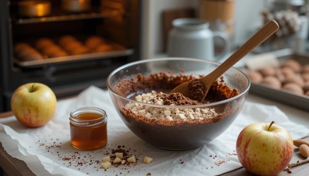 طرز تهیه براونی رژیمی سیب
