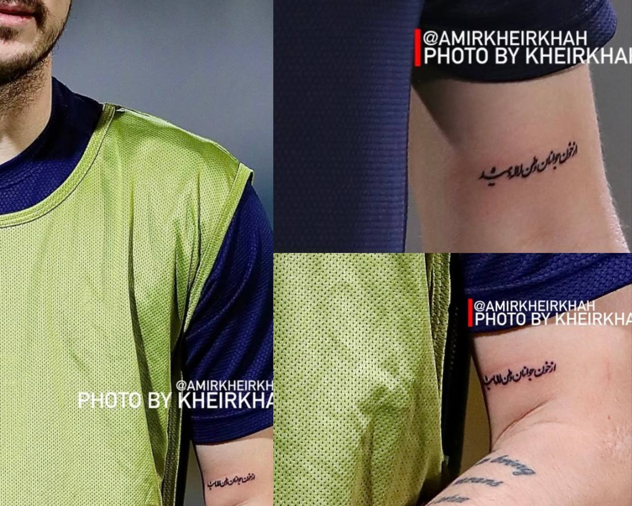 عکس/ تتوی تازه سردار آزمون غوغا کرد