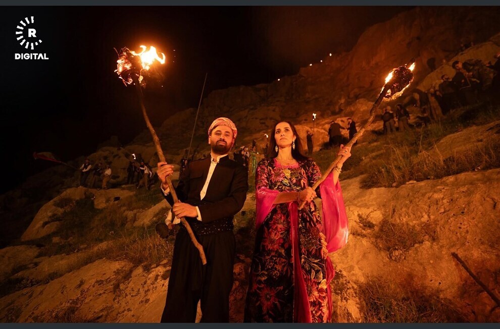 کردها نوروز را با راهپیمایی مشعل جشن گرفتند کردها نوروز را با راهپیمایی مشعل جشن گرفتند