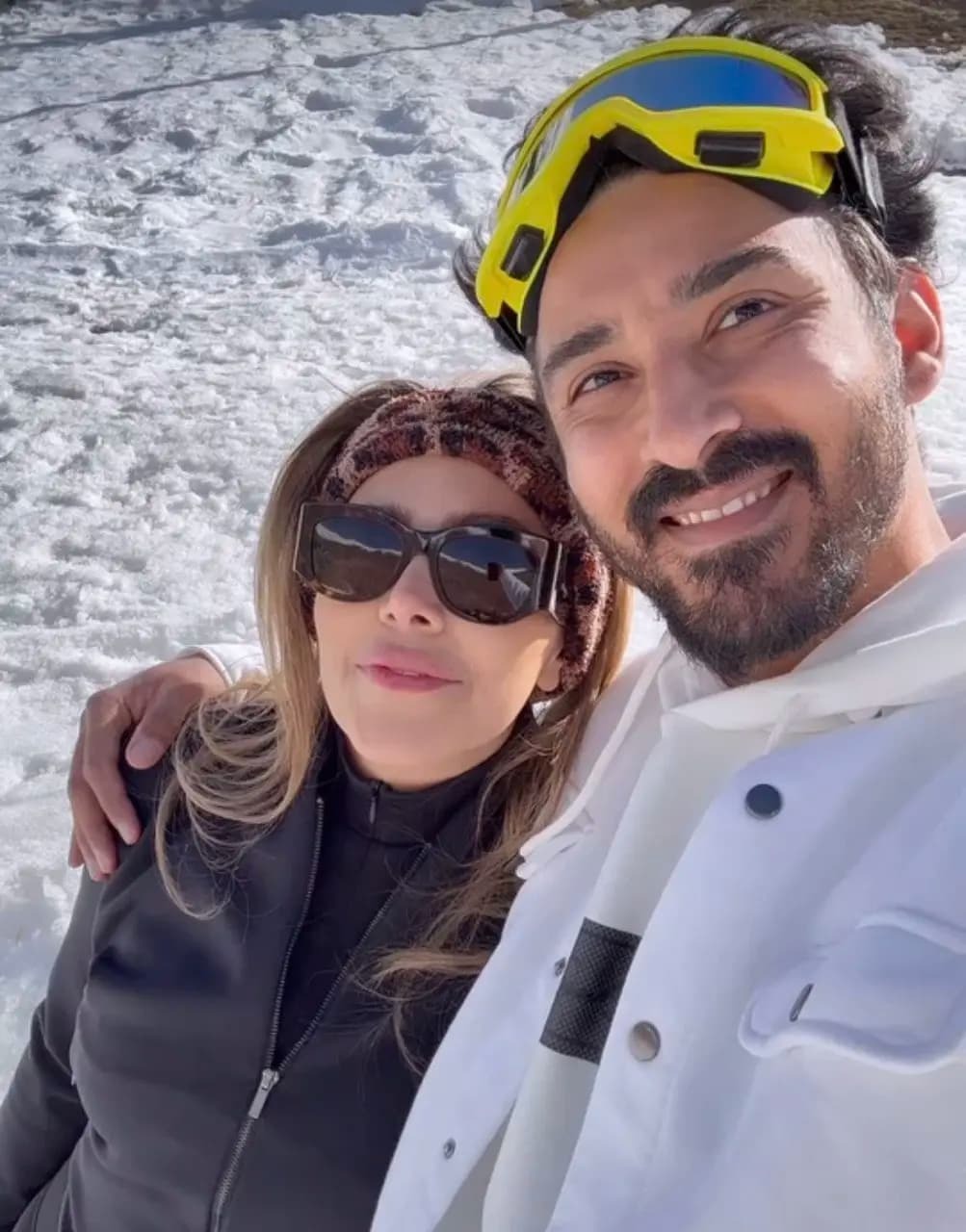 عکسی تازه منتشر شده رضا قوچان نژاد و هسرش سروین بیات