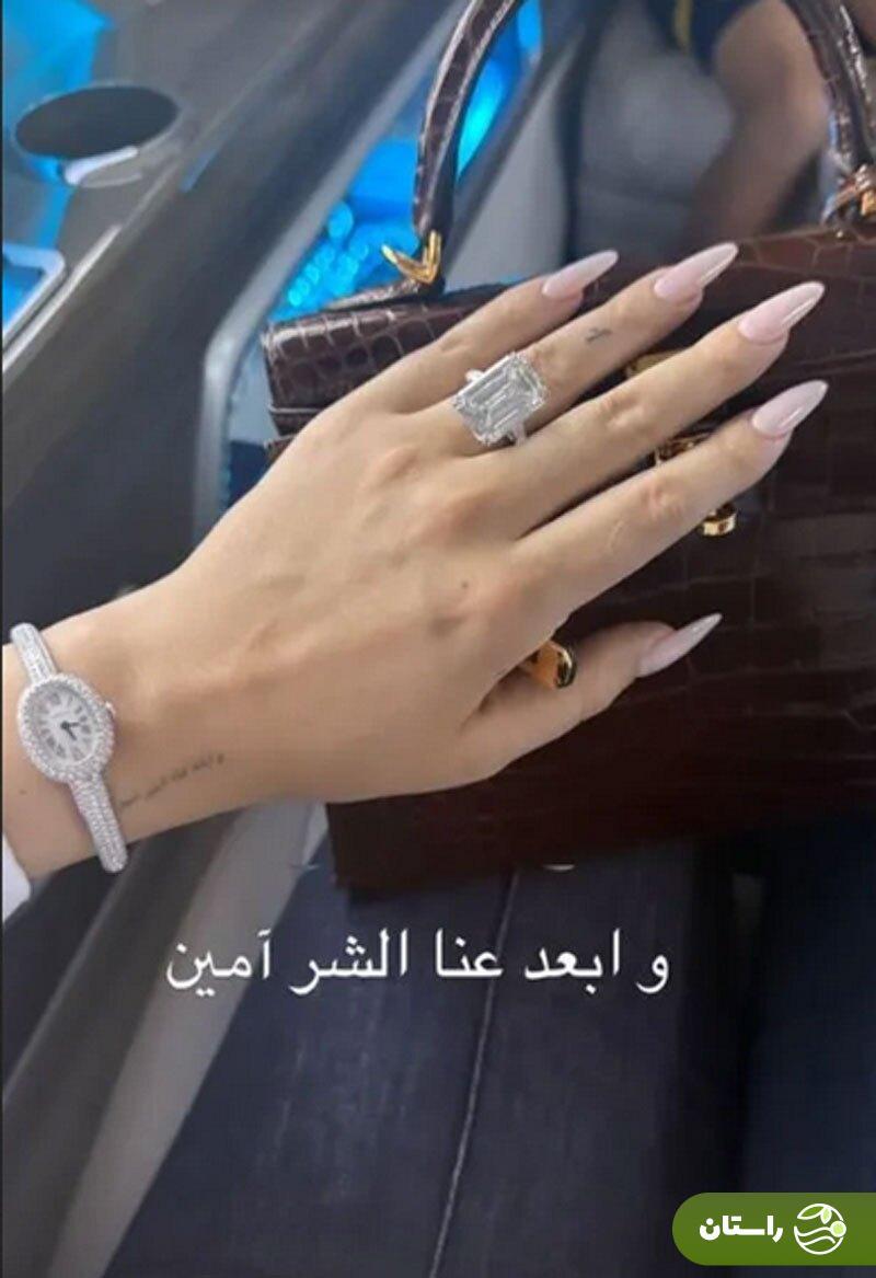 انگشتر الماس در انگشت حلقه جورجینا رودریگز و شایعه ازدواج با کریستیانو رونالدو