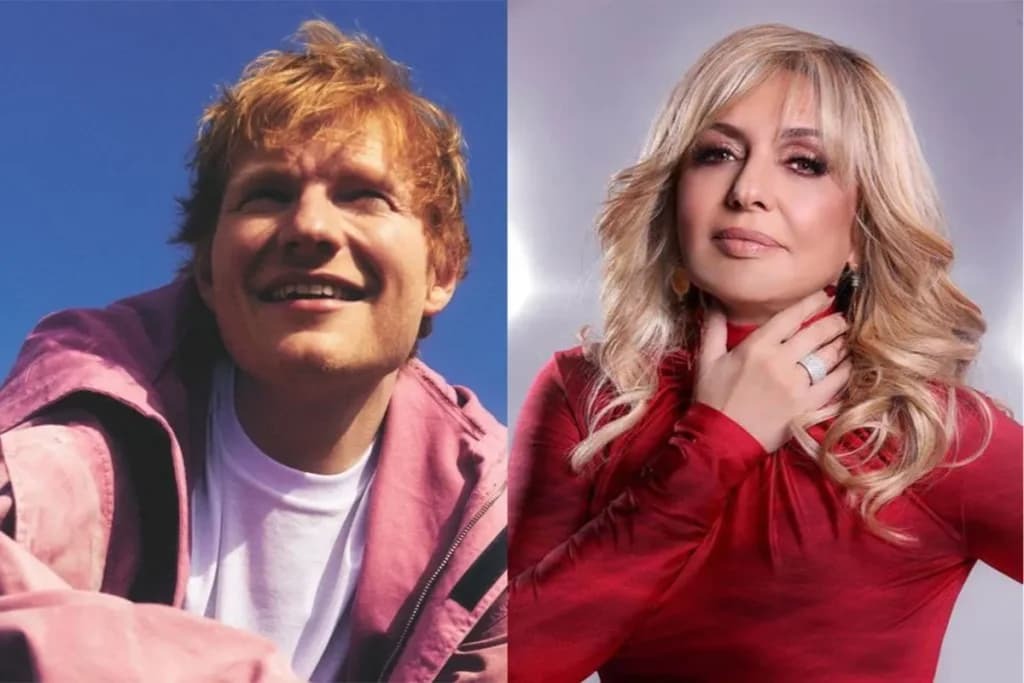 گوگوش با اد شیرن نسخه فارسی «عزیزم» را همخوانی کرد گوگوش با اد شیرن نسخه فارسی «عزیزم» را همخوانی کرد