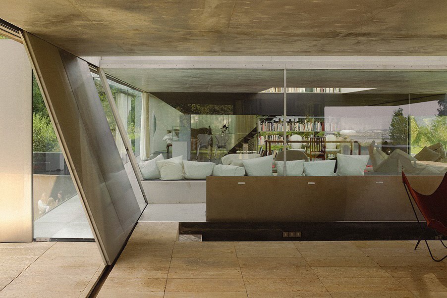 ویلایی در فرانسه با دیوارهایی شبیه پنیر!