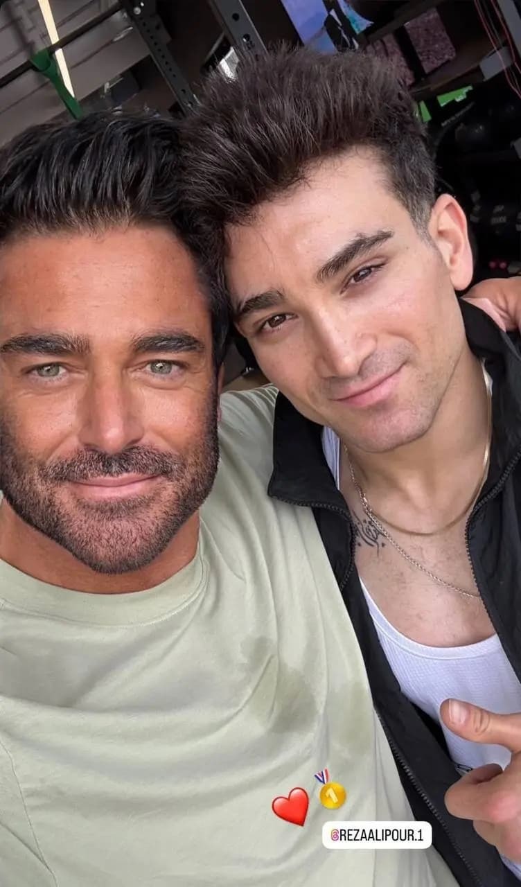 عکس/ سلفی محمدرضا گلزار با ستاره المپیکی ایران