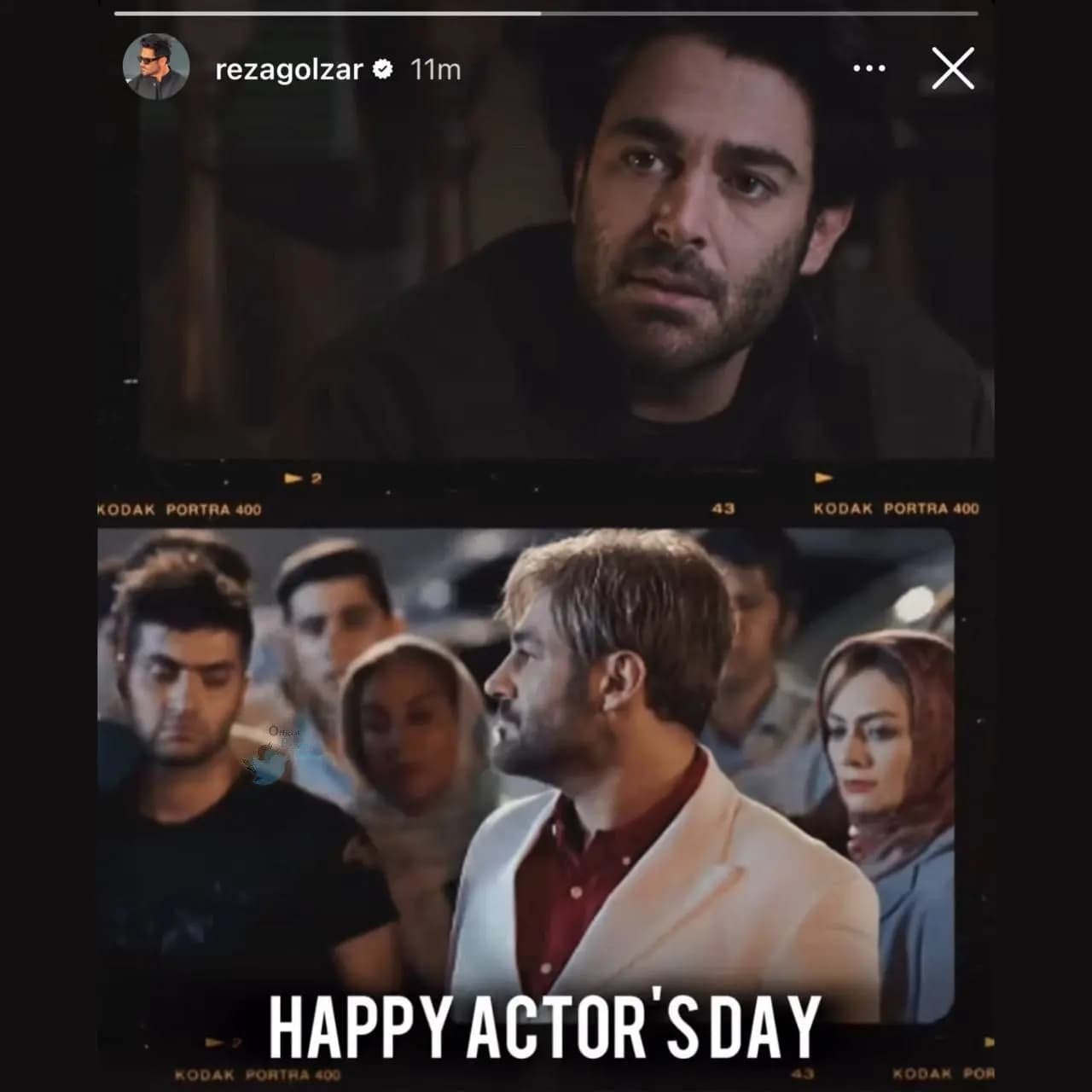 عکس/ تبریک روز بازیگر رضا گلزار به خودش!
