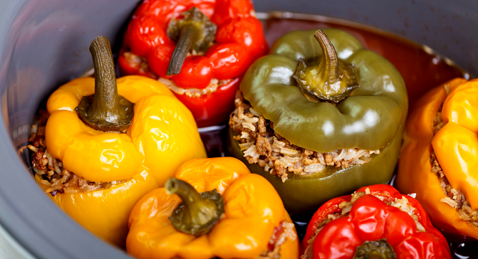 طرز تهیه دلمه فلفل دلمهای طرز تهیه دلمه فلفل دلمهای