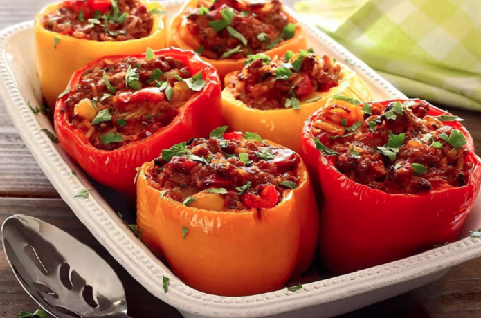 طرز تهیه دلمه فلفل دلمهای طرز تهیه دلمه فلفل دلمهای