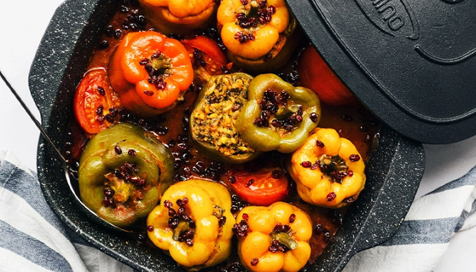 طرز تهیه دلمه فلفل دلمهای طرز تهیه دلمه فلفل دلمهای