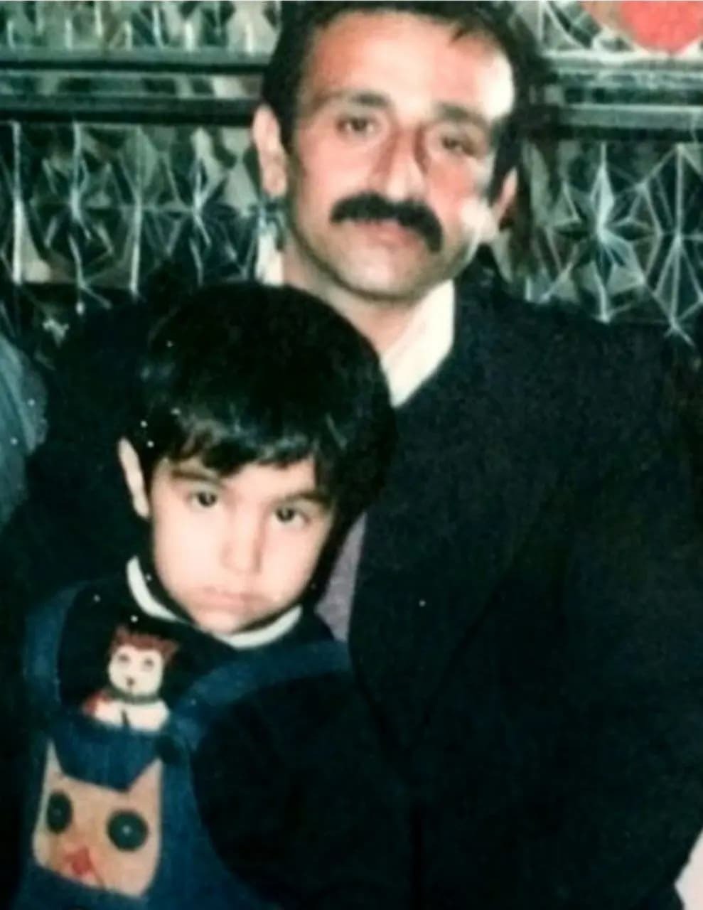 عکسی از کودکی محسن تنابنده و پدرش