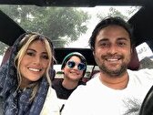 عکس/ عاشقانه زیبا و دونفره بابک جهانبخش و همسرش در حافظیه شیراز