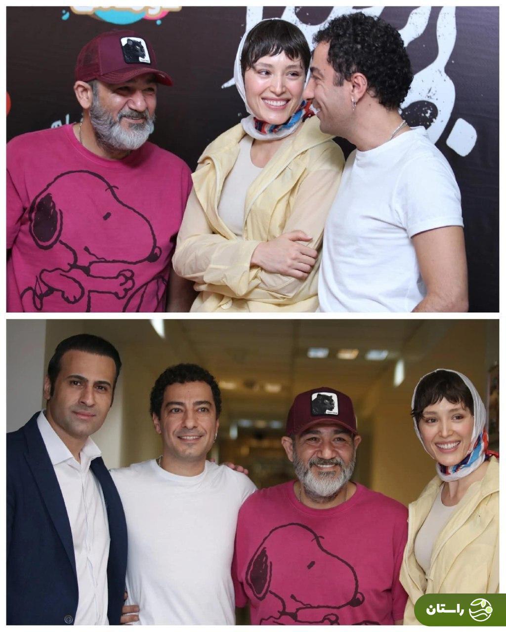 عکس/ نوید محمدزاده، مهران غفوریان و فرشته حسینی در یک قاب