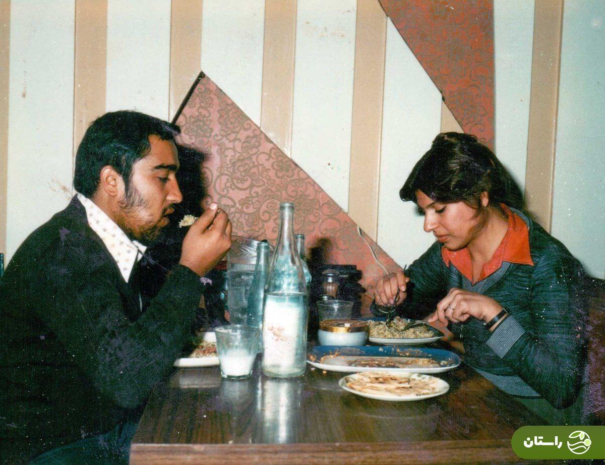 عکس / گوهر خیراندیش و جمشید اسماعیلخانی در یکی از رستورانهای تهران در دهه ۴۰ عکس / گوهر خیراندیش و جمشید اسماعیلخانی در یکی از رستورانهای تهران در دهه ۴۰