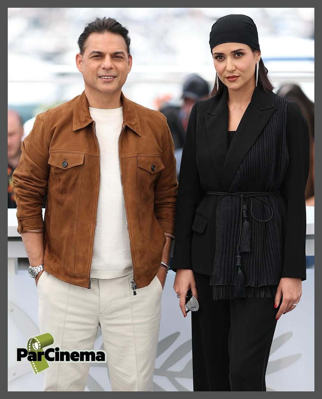 عکس جدید از پیمان معادی و پریناز ایزدیار در کن